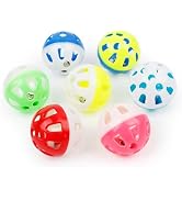 Labriciyon 10 Pcs Hollow Rolling Bell Ball Pet Bird Toy Bird Ball Foot Talon Toy for Parakeet Coc...
