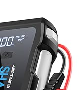 Jump Starter 5000A, 12V Car Battery Jump Starter with USB Quick Charge (Up to 10.0L Gas or 9.0L D...