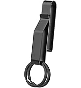 Manesi Duty Belt Key Holder, Belt Key Clip, Stainless Steel Tactical Stealth Belt Loop Key Ring H...