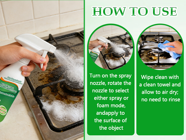 clean up kitchen oil stains