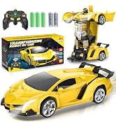 Chridark Remote Control Car Toys - Transforming RC Cars for Kids, Transform Toys Car Robot, Gift ...