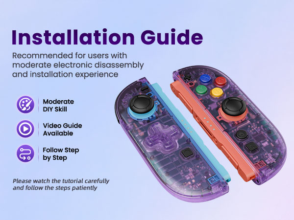 Shell (D-Pad Version) with Buttons for Joycon 2