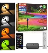Lumary Smart Low Voltage Pathway Lights, 4 Pack Landscape Path Lights with RGBAI Color Changing, ...