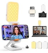 JCZT 10" Selfie Light with Stand & Phone Holder – Portable LED Ring Light Clip with Tripod Adapte...