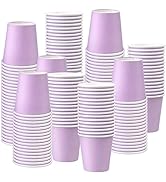 Prgery 150 Pack 3oz Purple Paper Cups,Mouthwash Cups, Disposable Bathroom Cups,Small Paper Cups 3...