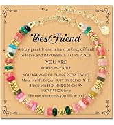 AGOT Friendship Bracelet Gifts for Women: Colorful Gold Bracelets with Positive Affirmations - Ge...