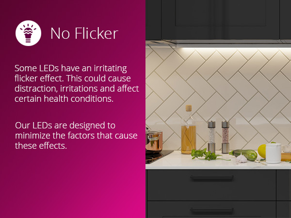 No Flicker cabinet lights motion sensor