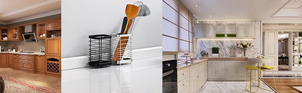 kitchen organization drawer organizer farmhouse decor utensil holder silverware organizers