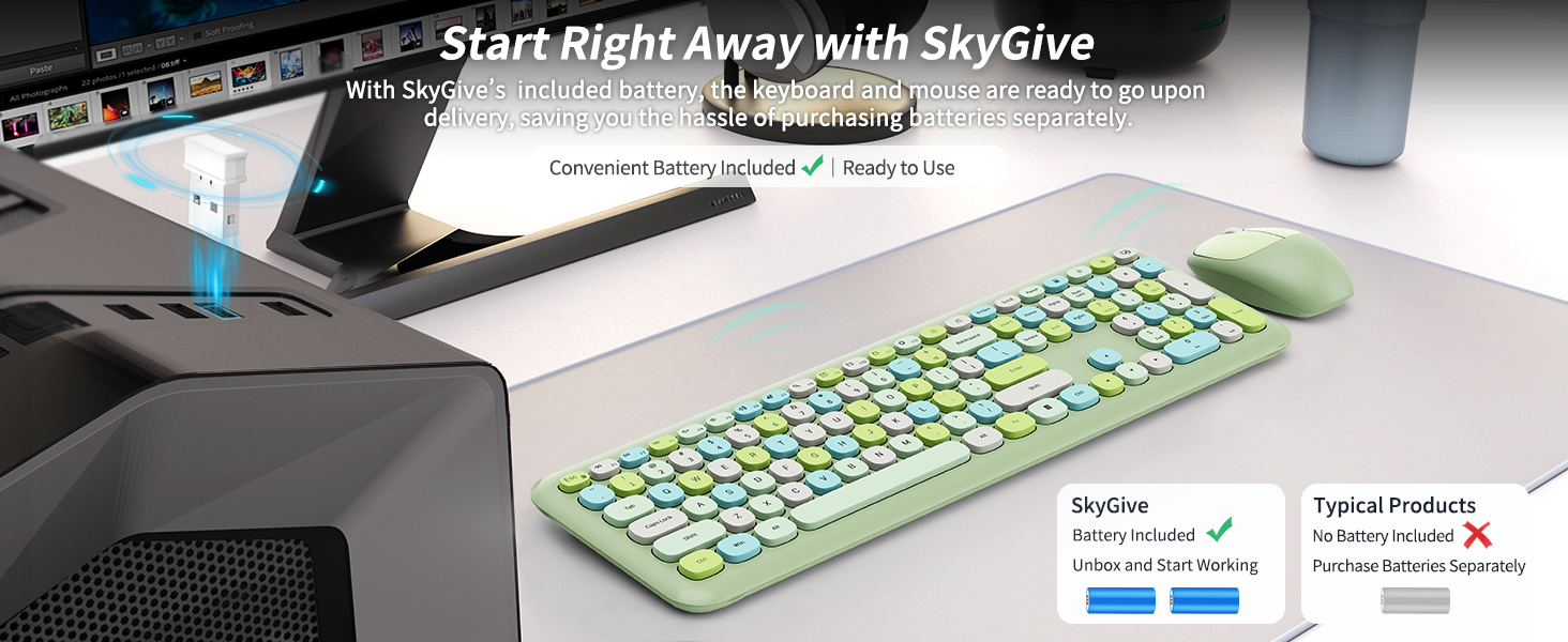wireless keyboard and mouse combo