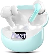 Fhumsh Wireless Earbuds, 50H Playback LED Digital Display Ear Buds with Bluetooth 5.3 Headset, IP...