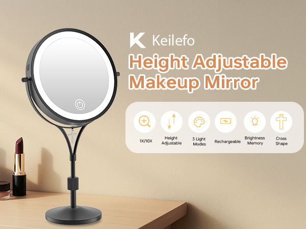 lighted makeup mirror