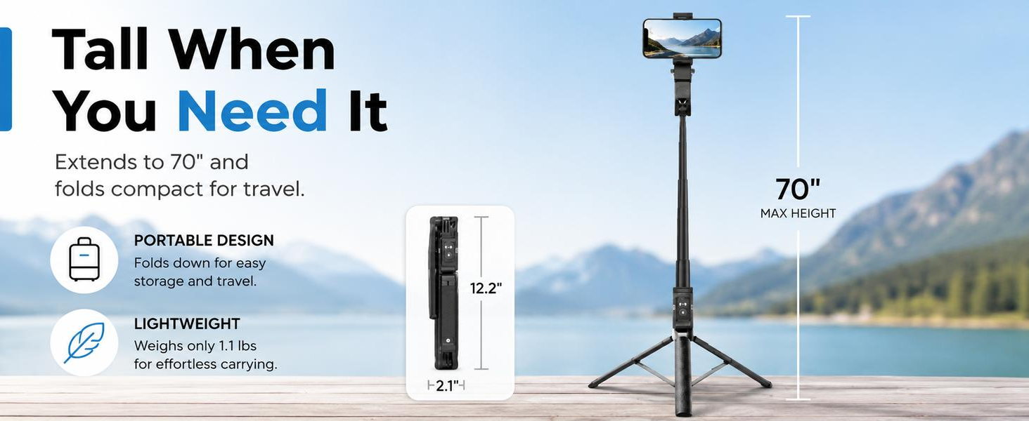 70 inch phone tripod