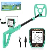OMMO Metal Detector, Rechargeable Built-in Battery Kids Metal Detector with Funny LCD Display, Ad...