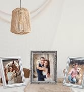 ELSKER&amp;HOME 8x10 Picture Frame Set of 3, Rustic Farmhouse Distressed Retro Style Photo Frame, Hor...