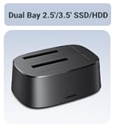 UGREEN USB 3.0 to SATA Dual-Bay HDD Hard Drive Docking Station for 2.5” &amp; 3.5” SATA HDD, Hard Dri...