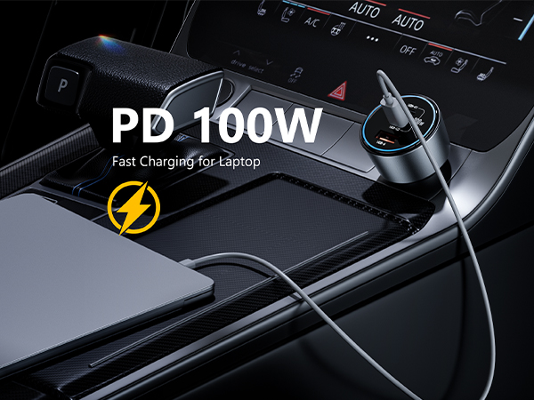 car charger PD 100W Laptop