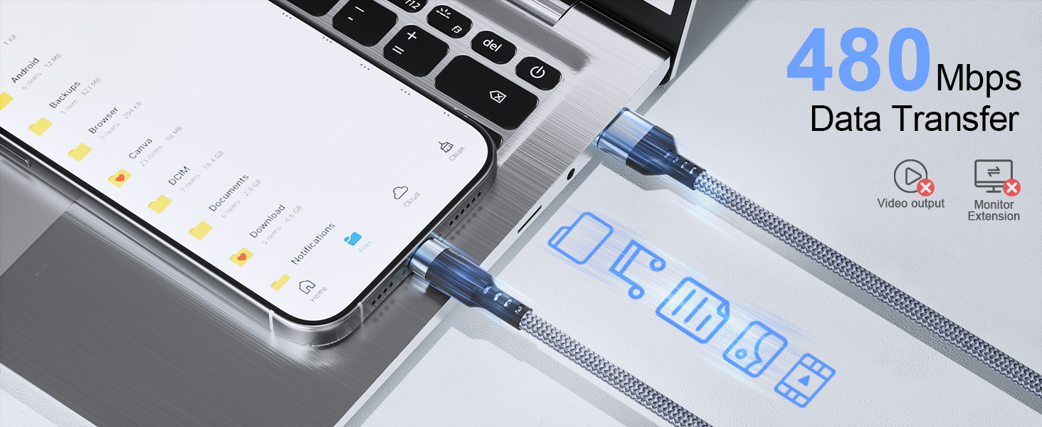 20ft Type C Charging Cables