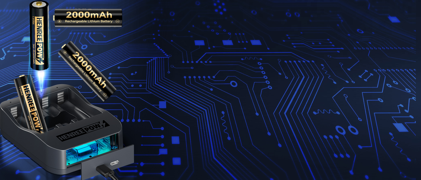 Henreepow AA 1.5V Lithium Rechargeable Battery