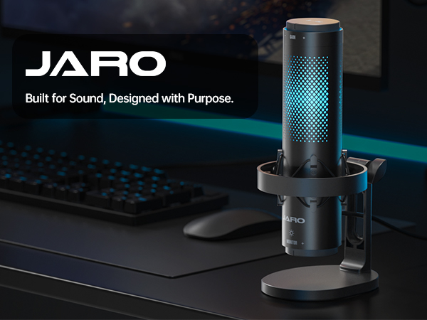 RGB microphone on table top