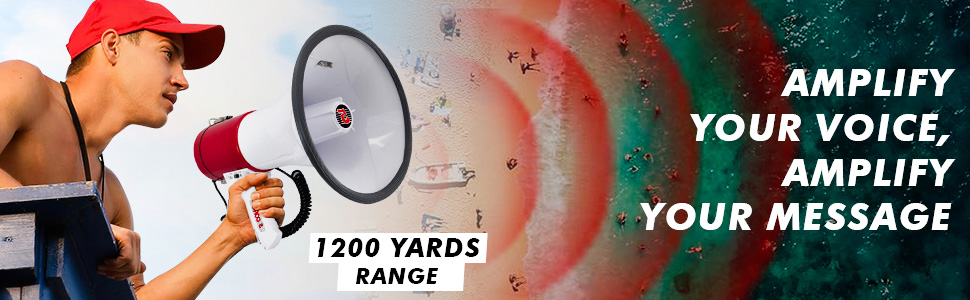 megaphones, bull horns, bull horn loud speaker, horn speaker, megaphone with mic, megaphone speaker