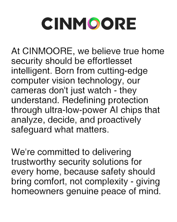 CINMOORE indoor pet camera no subscription home security camera night vision room camera smart ai
