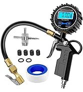 Nilight 50026R Digital Tire Inflator Pressure Gauge,250 PSI Air Chuck and Compressor Accessories ...