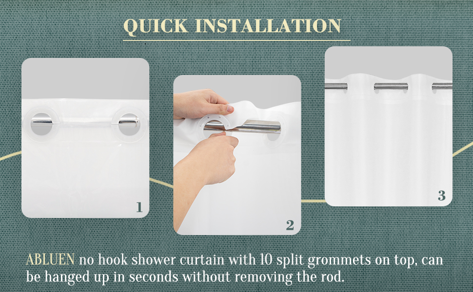 quickly install without removing the rod