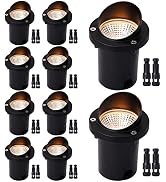 ELEGLO 6W Low Voltage Landscape Lights Waterproof Outdoor In-Ground Lights Shielded LED Well Ligh...