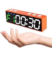 Mini Portable Gym Timer Clock, Large LED Digital Display Screen, Powerful Magnet, Powerful Batter...
