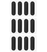 PATIKIL 0.3 Inch / 7.5 mm Laptop Rubber Feet, 12 pcs Anti-Skid Pads Oval Computer Bottom Replacem...