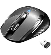 LeadsaiL Wireless Mouse for Laptop, 2.4G Portable Slim Cordless Computer Mouse Less Noise for Lap...