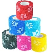 MEDUWEDU Pet Bandage 6 Rolls, Adhesive Bandage, Self Adhesive Bandage, First Aid Adhesive Gauze, ...