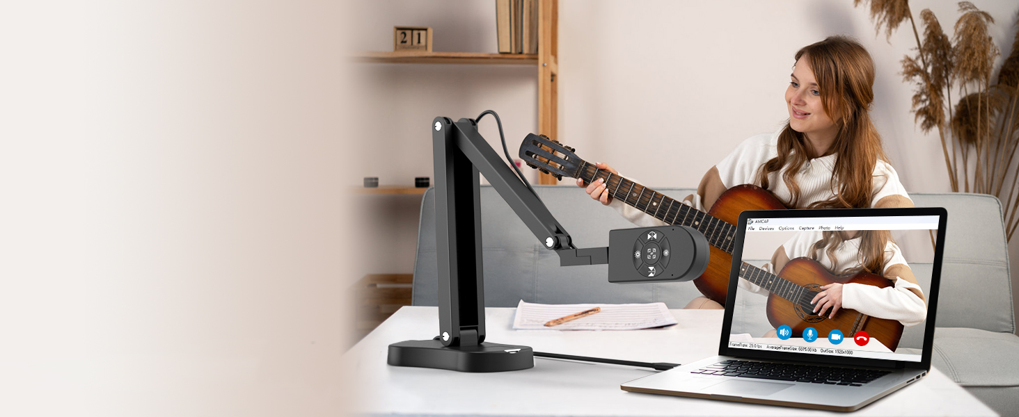 USB document camera teachers classroom teaching 8MP light