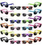 NEBURORA Neon Sunglasses Bulk Classic Retro Multicolor Party Sunglasses for Goody Bag Fillers Men...