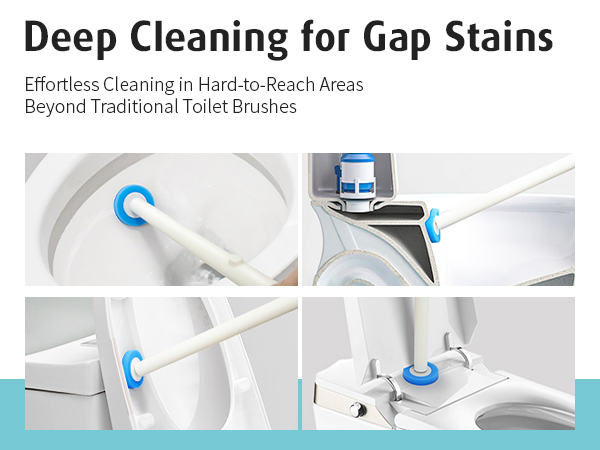 Cleaning toilet gap stains