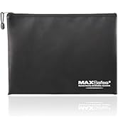 MAXSafes 14.7”x 11.1” Fireproof Document Bags, 5200°F Waterproof and Fireproof Money Bag with Zip...