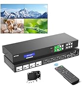 MT-VIKI 4x4 4K Seamless HDMI Matrix w/Web GUI, Video Wall Controller 2x2 &amp; Multiviewer w/PIP+ 3.5...