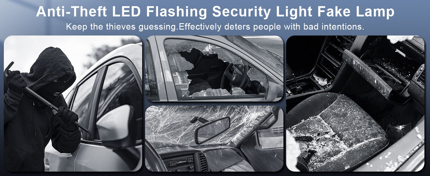 LED Flashing Security Light Fake Lamp