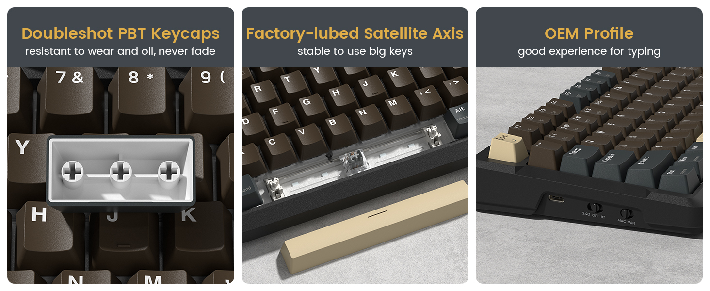 Redragon K742 Wireless Mechanical Gaming Keyboard with Knob