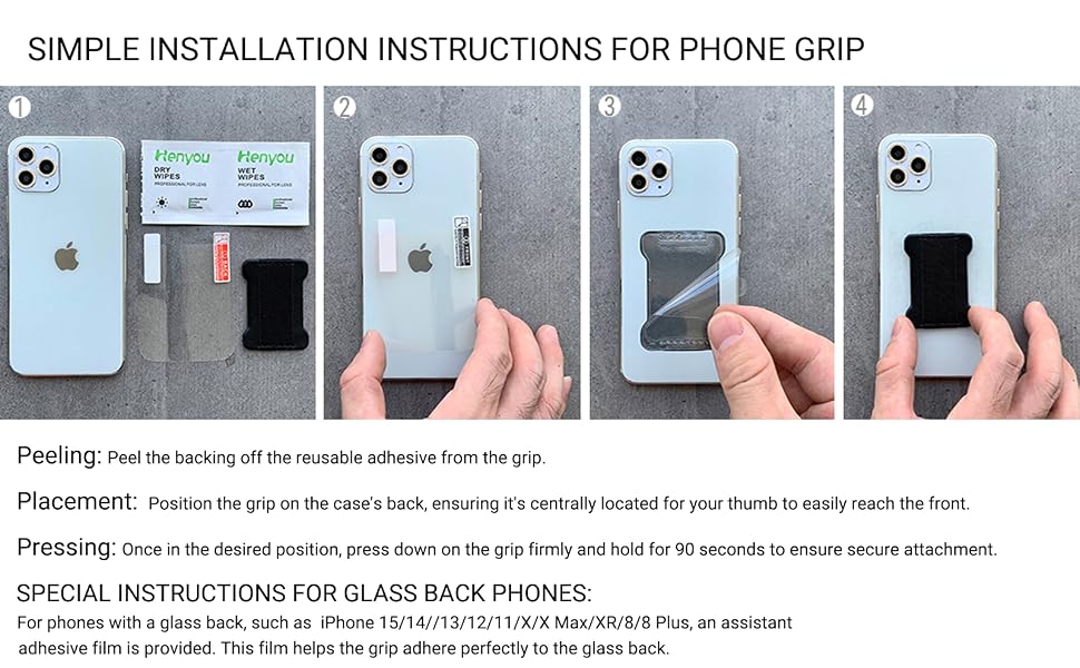 Phone Grip Finger Strap Holder