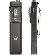 RovyVon E90 3500 Lumens EDC Flat Flashlight with Proximity Sensor, Practical Sidelights, Removabl...
