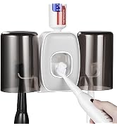 Toothbrush Holders Toothpaste Dispenser Electric Toothbrush Organizer with Automatic Toothpaste S...