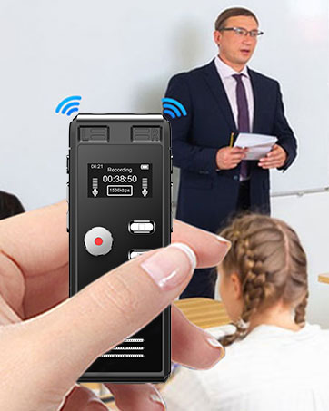 MP3 Player Activated Recorder, voice recorder equipped, digital voice recorder with transcription,