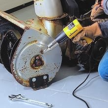 removing rusted bolts with the HT1000 heat gun