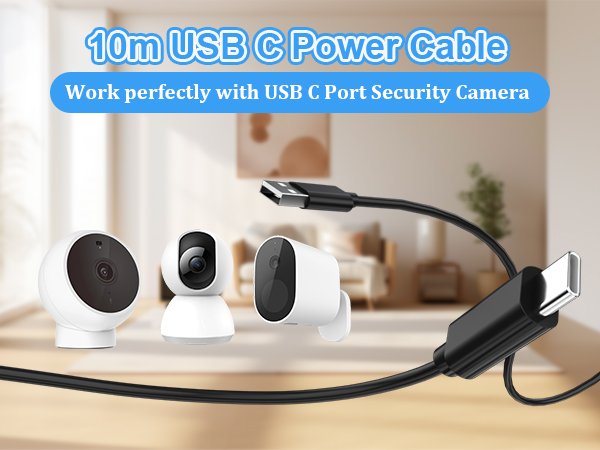 USB C Power Extension Cable charger cord 10M