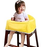 Solfres Dual-Belt High Chair Cover, Baby High Chair Cover, Upgrade Version, for Wooden or Restaur...