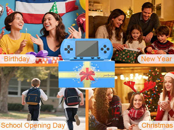 Handheld Game Console for Kids Adults- 258 Retro Video Games