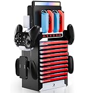 Switch Organizer Station with Controller Charger, Multifunctional Storage Stand for Nintendo Swit...