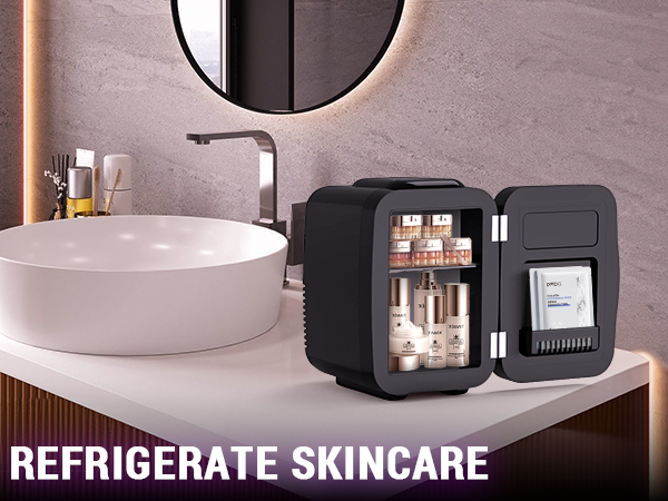 Mini Fridge Small Refrigerator Portable Thermoelectric Cooler and Warmer Fridge