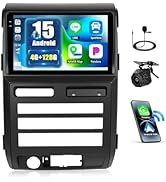 [4+128G] Android 15 Car Stereo Upgrade for Ford F150/ F-150 2009-2012(Auto-AC) with Wireless CarP...
